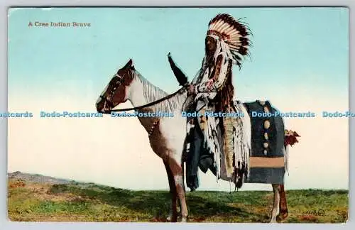 R749027 A Cree Indian Brave Valentine and Sons United Publishing Co Ltd