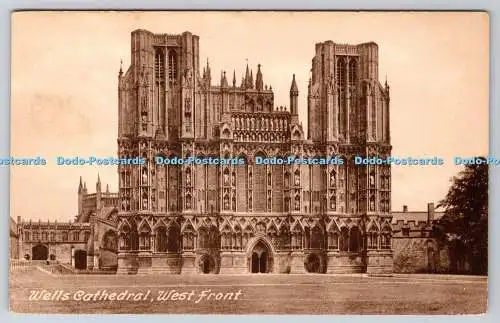 R749051 Wells Cathedral West Front T W Phillips Frith Series No 73992