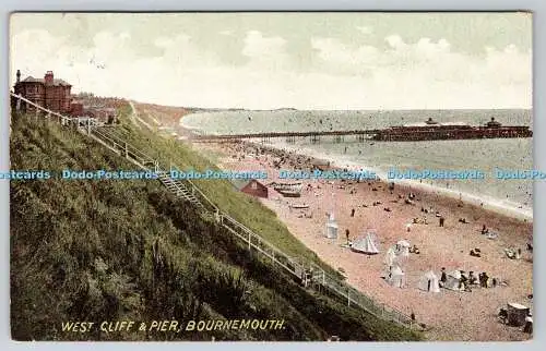 R749076 Bournemouth West Cliff and Pier I X L Serie 1907