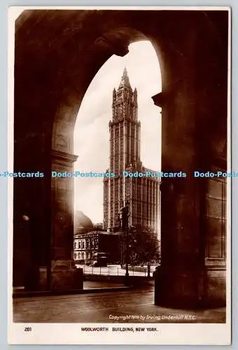 R745597 New York Woolworth Building Irving Underhill L Jonas and Co