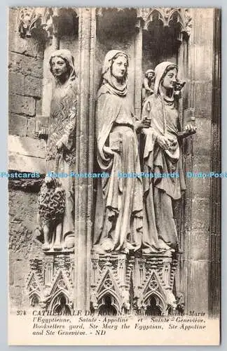 R745605 Cathedrale de Rouen Ste Appoline and Ste Genevieve ND Levy et Neurdein R