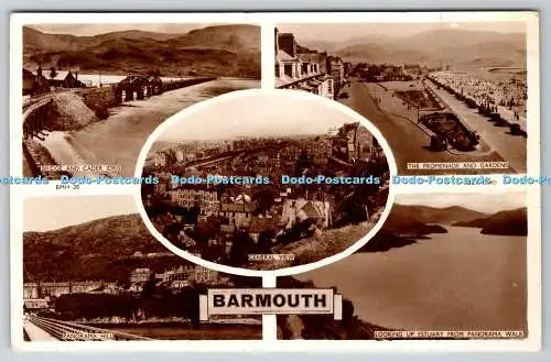 R749140 Barmouth General View Bridge und Cader Idris The Promenade and Gardens R