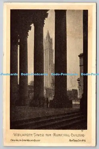 R745647 New York Woolworth Tower von Municipal Building Pictorial Post card Co