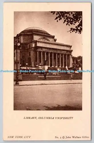 R745714 New York City Library Columbia University Pictorial Card Company John Wa