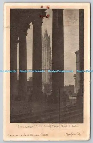 R745715 New York City Woolworth Gebäude von Municipal Pictorial Post Card Co J