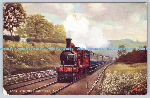 R749254 Lake District Express F R London County Council Prämienkarte Raphael Tuck