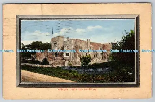 R749332 Allington Castle in der Nähe von Maidstone Raphael Tuck and Sons gerahmter Aquagraph S