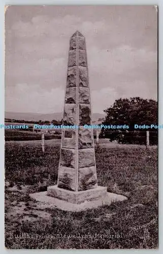 R745914 Builth Llewellyn Memorial Raphael Tuck and Sons Silverette Postkarte 1943