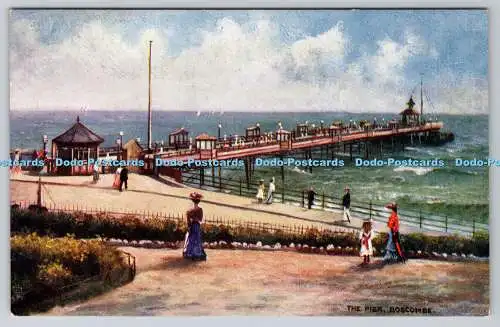 R749441 Boscombe The Pier Raphael Tuck and Sons Oilette Postkarte 7192