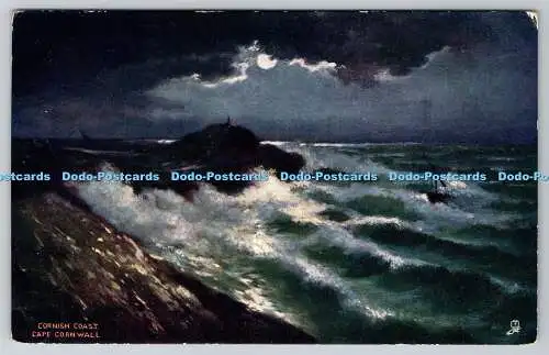 R749443 Cornwall Cornish Coast Cape Raphael Tuck and Sons Oilette Serie II Post