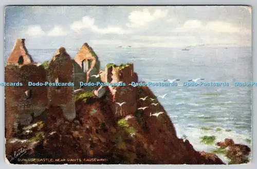 R749451 Dunluce Castle near Giants Causeway Raphael Tuck and Sons Oilette Postca