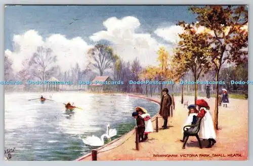 R749459 Birmingham Victoria Park Small Heath Raphael Tuck and Sons Oilette Postc