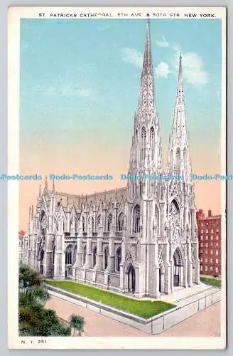 R745950 New York St Patrick Cathedral 5th Ave und 50th Str H H T Co