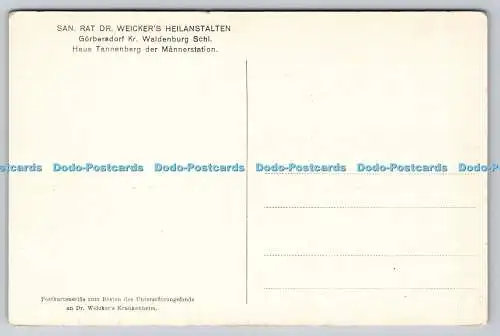 R745981 San Rat Dr Weicker Heilanstalten Gorbersdorf Kr Waldenburg Schl Haus Tan