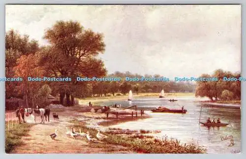 R749498 Die Themse bei Richmond Den Fluss hinauf Raphael Tuck and Sons Oilette Seri