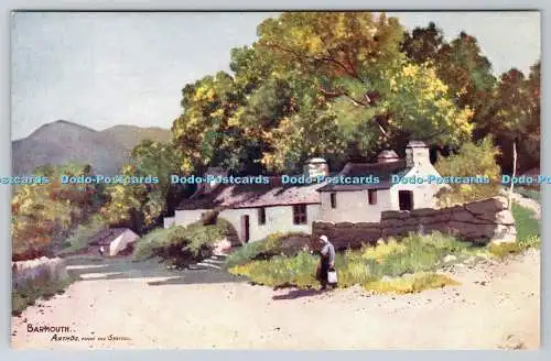 R749500 Barmouth Arthog vom Bahnhof Raphael Tuck and Sons Oilette Postkarte