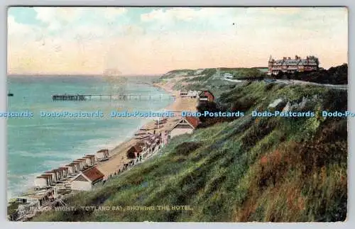 R748003 Isle of Wight Totland Bay zeigt das Hotel Süßwasser Tuck Chromette 49