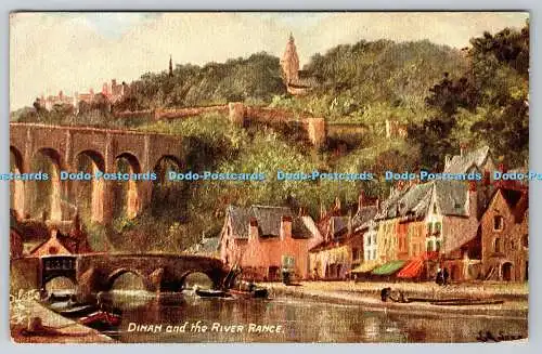 R748014 Dinan and the River RanceTuck Oilette The Wide Wide World Bretagne Ser I