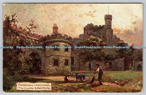 R748018 Lincoln Picturesque Lincolnshire The Castle Tuck Oilette 7781