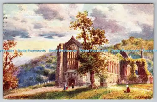 R748019 Bolton Abbey Picturesque Counties Yorkshire Tuck Oilette 7793