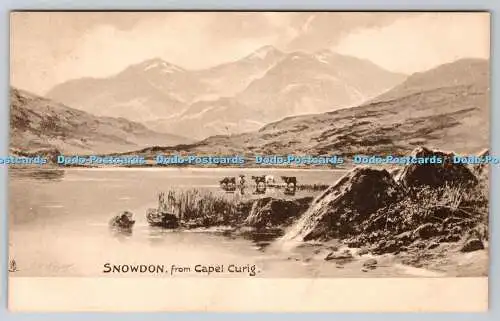 R748048 Snowdon aus Capel Curig Tuck View Serie 640 VI