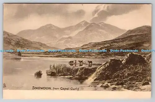 R748051 Snowdon aus Capel Curig Tuck View Serie 640