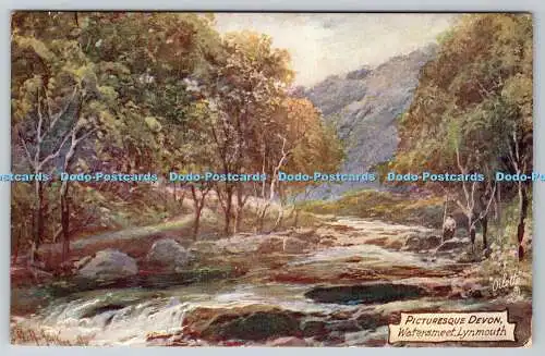 R748057 Malerische Devon Watersmeet Lynmouth Tuck Oilette 7777