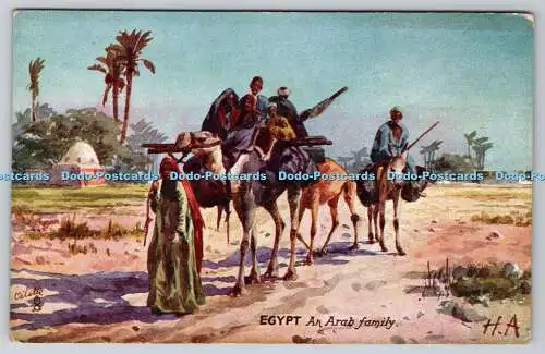 R748062 Egypt An Arab Family Tuck Oilette The Wide Wide World Series XIV 7750