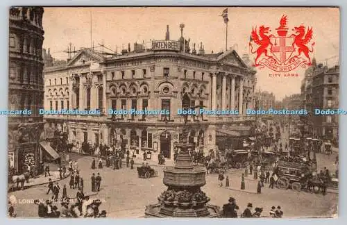 R748092 London Piccadilly Circus Tuck Heraldic View Serie 2175