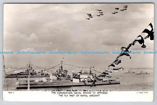 R748111 The Coronation Naval Review at Spithead The Fly Past Of Naval Aircraft T