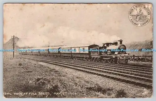 R748133 Royal Train at Full Speed Tuck London and North Western Railway