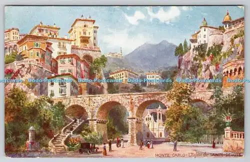 R748163 Monte Carlo L Eglise de Sainte Devote Tuck Oilette The Wide Wide World N