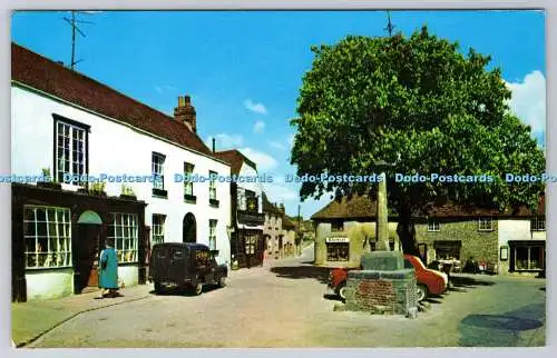 R748285 Sussex The Market Cross Alfriston D V Bennett Maidstone Foto Ansicht