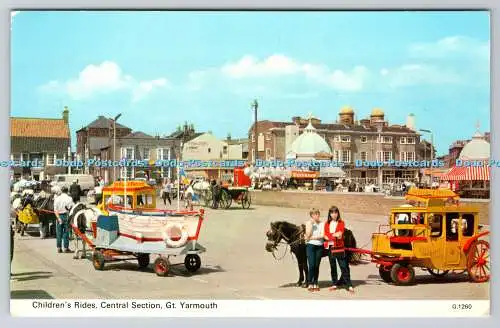 R748330 Gt Yarmouth Children Rides Central Section E T W Dennis Scarborough Lond