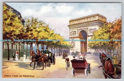 R748369 Paris L Arc de Triomphe Tuck Oilette III Serie 934 Collection Villes de