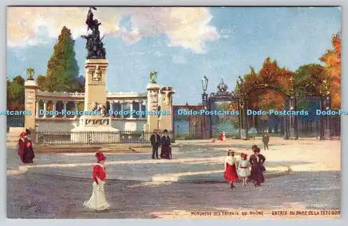 R748409 Monument des Enfants du Rhone Entree du Parc de la Tete D Or Tuck Oilett