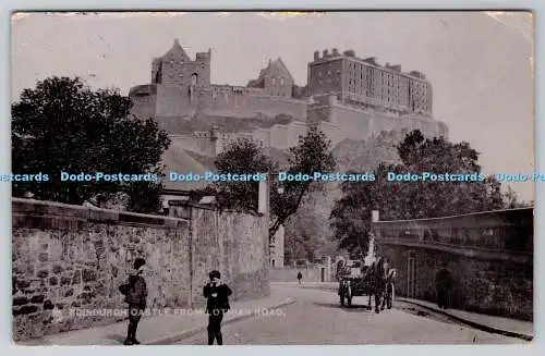 R748443 Edinburgh Castle From Lothian Road Tuck Silverette Series 1559 PM Castle