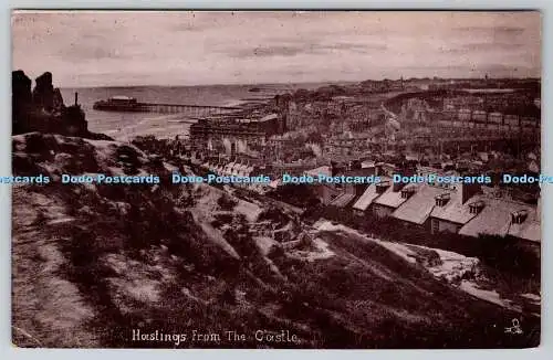 R748451 Hastings From The Castle Tuck Silverette Series 1597 1904