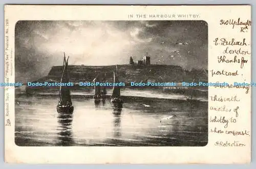 R748456 Whitby Im Hafen Tuck Rough Sea Nr 1508 PM Herne Hill 1902