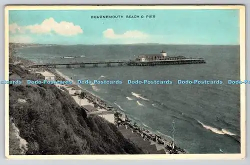 R748541 Bournemouth Beach and Pier E T W Dennis