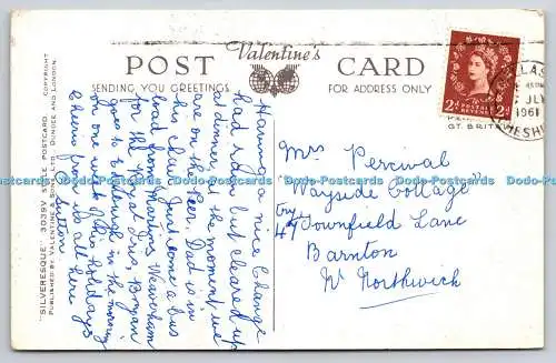 R748551 New Brighton and River Mersey Valentine Silveresque 3039 V Style 1961