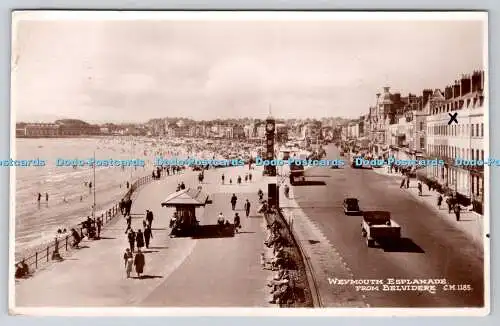 R748583 Weymouth Esplanade aus Belvidere 1949