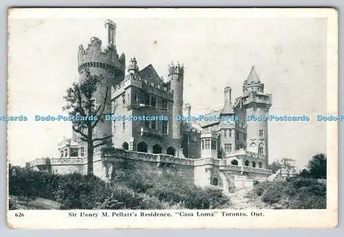 R748610 Toronto Ont Sir Henry M Pellatt Residence Casa Loma Neuheit MFG und Kunst