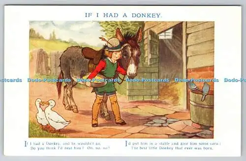 R748613 If i Had a Donkey C W Faulkner London Series No 1003 British Production