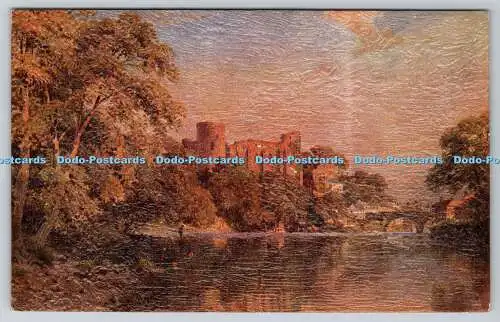 R748629 Durham The Tees Barnard Castle Pictograph Oilograph Beauty Spots of Engl