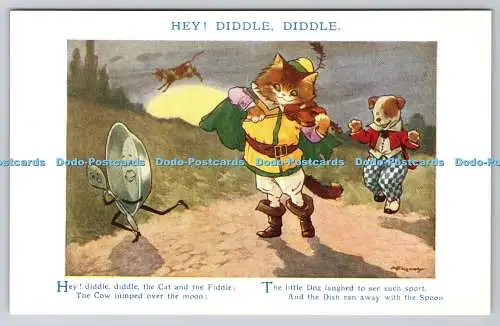 R748633 Hey Diddle Diddle C W Faulkner Series No 1003 British Production