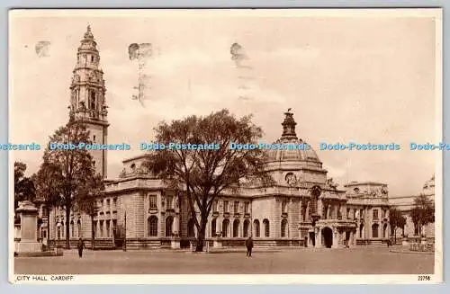 R748638 Cardiff Rathaus Postkarte