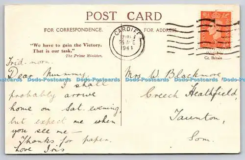 R748638 Cardiff Rathaus Postkarte