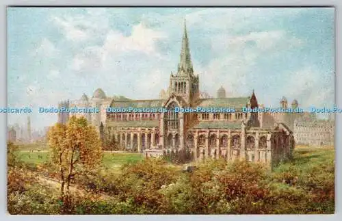 R748643 Glasgow The Cathedral Tuck Oilette No 3022 A De Breanski