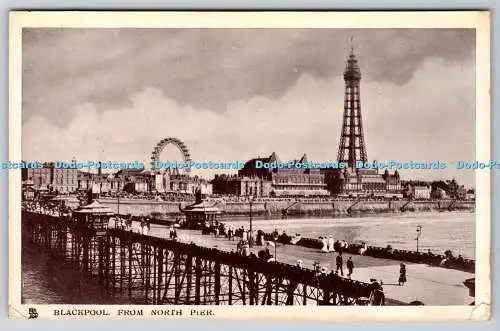 R748673 Blackpool von North Pier Tuck Glosso Serie 5530 1908